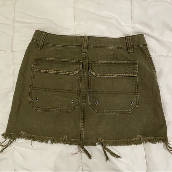 free people | canvas relaxed mini cargo skirt - Picture 7 of 12